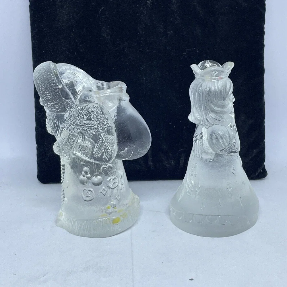 WMF Santa & Angel Taper Candlestick Holders – Leaded Crystal Christmas Figurines